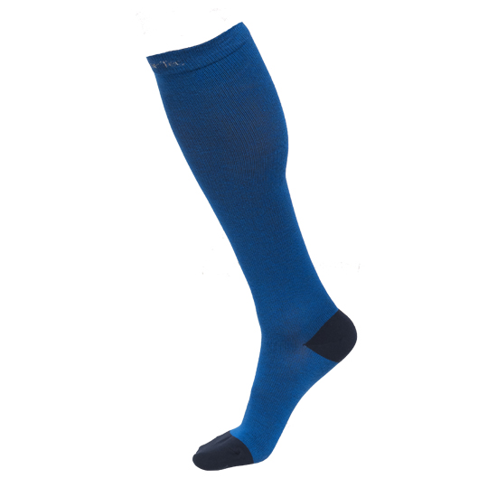 /compression-socks-images/Compression socks for flying, blue color