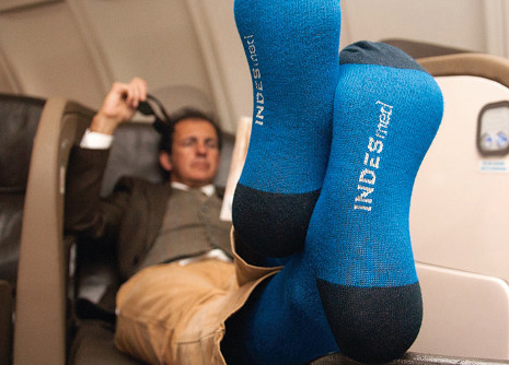 Compression socks for long travel
