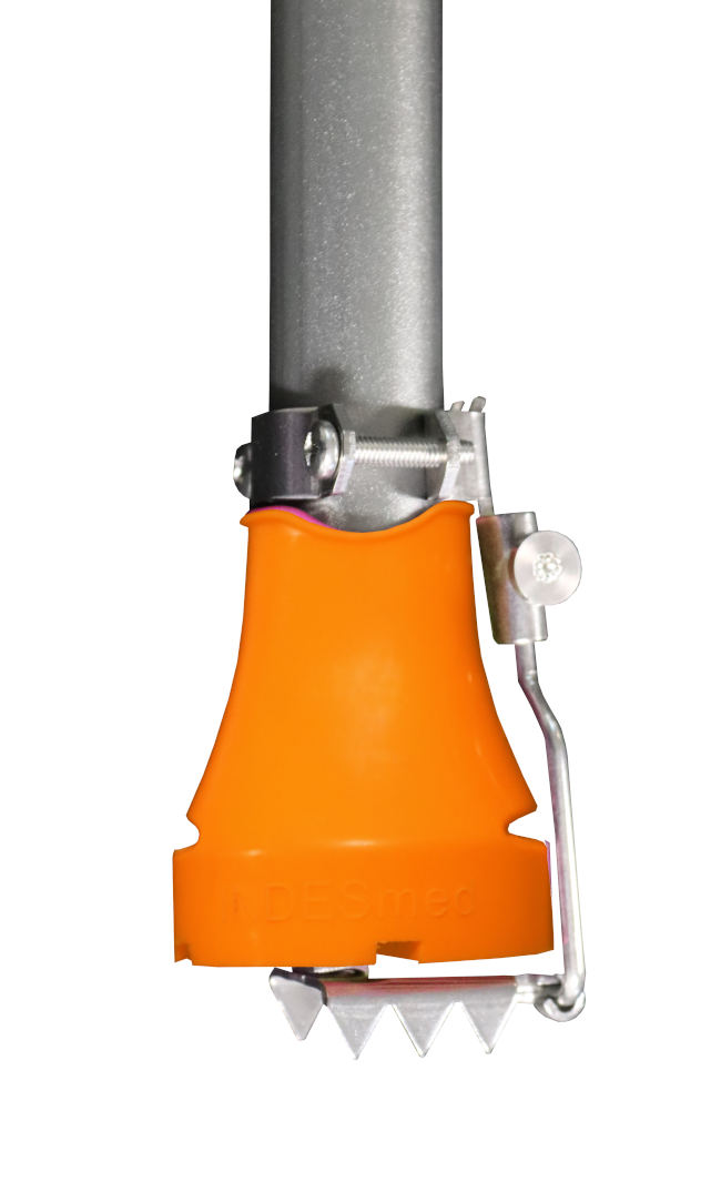 Ice claw with X-Treme crutch tip - orange winter solution
