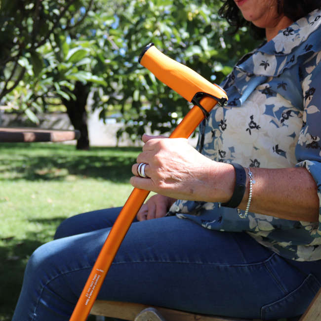 Pads for crutches and canes INDESmed in colored silicone