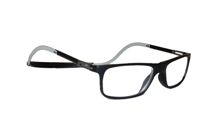 Lesebrille mit hinterer Anpassung und flexibles, austauschbares TPE Nackenband