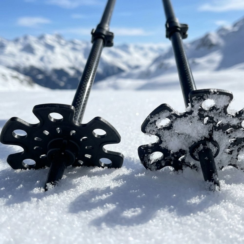 /es/bastones-trekking-imagenes/Rosetas para nieve para bastones de senderismo