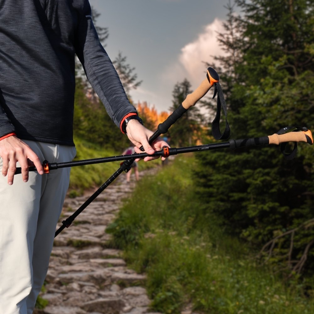 /es/bastones-trekking-imagenes/Bastones de trekking fibra de carbono uso