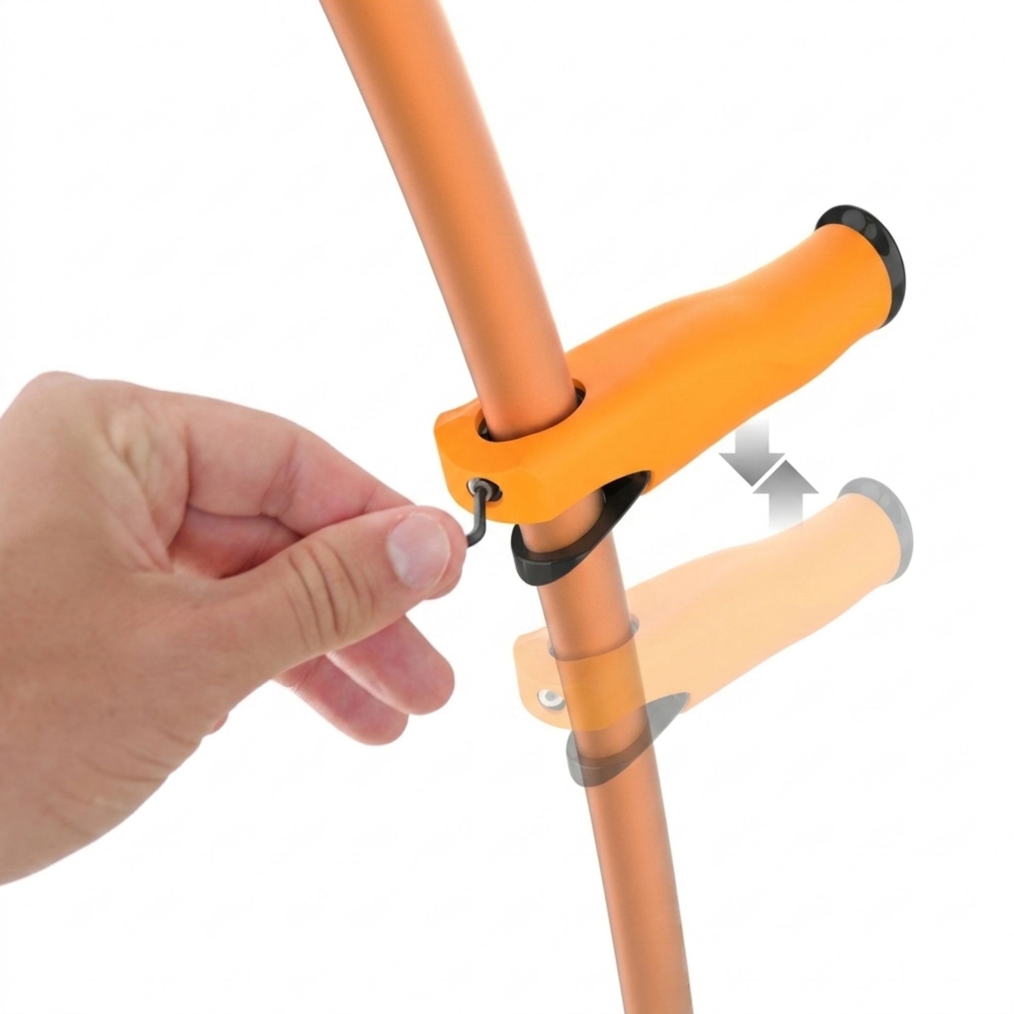 /es/muletas-imagenes/Muletas infantile de aluminio con mango ajustable