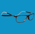 gafas sobre fondo azul INDESmed