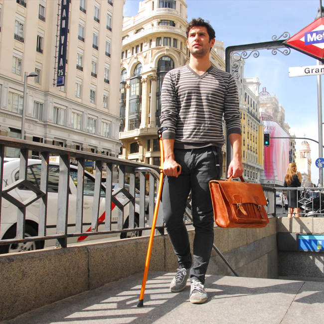 Cannes anglaises ergonomiques: modèle sur la Gran Vía de Madrid