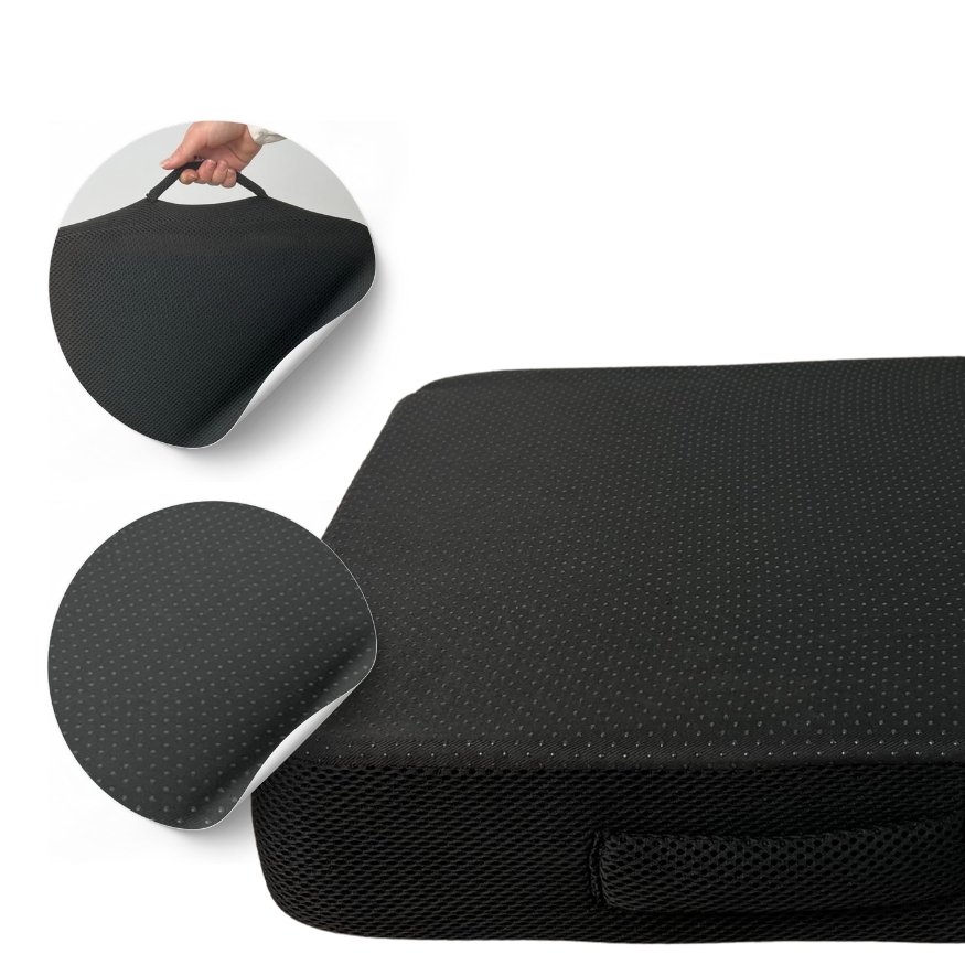 Coussin Anti Escarre Gel Coussin Anti-Escarres INDESmed - Gel + Viscoélastique - Forme U - Housse Velours Lavable Coussin Fauteuil