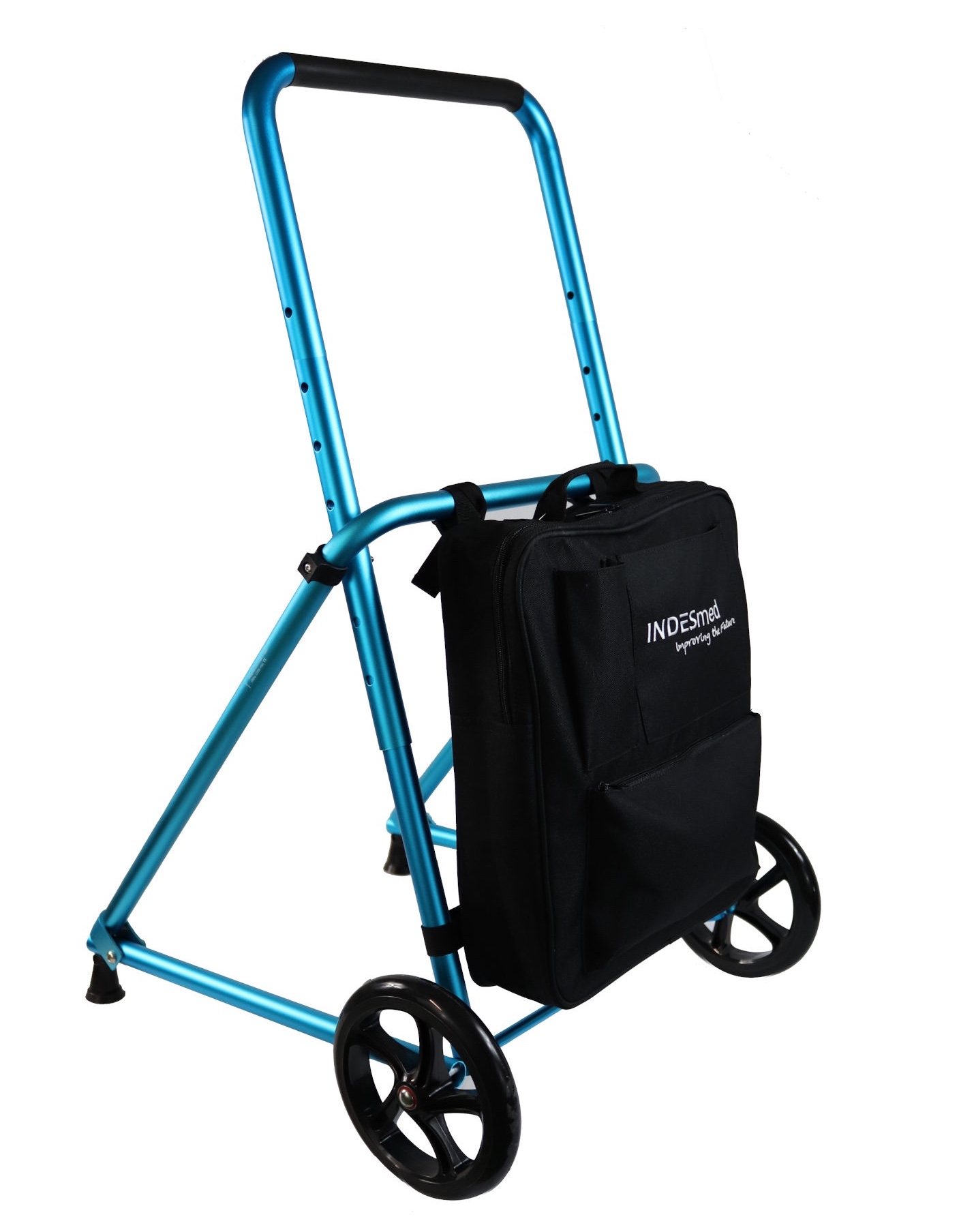 /walkers-images/Walkers with wheels, foldable, with bag, ergonomic grip prevents wrist pain