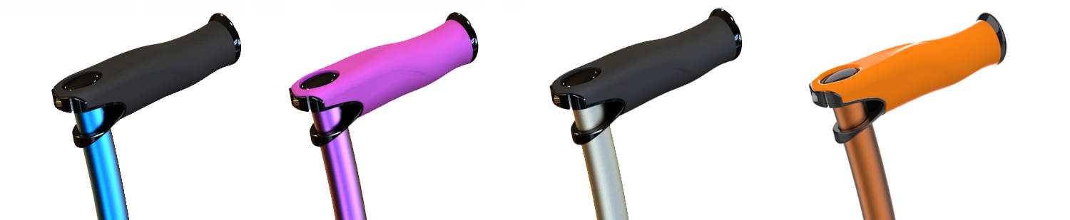 Canes for elderly with silicone hand grips